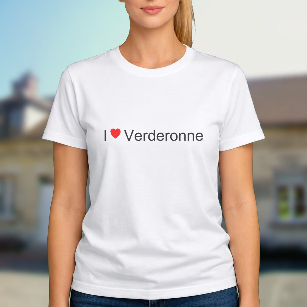 T-shirt I love verderonne
