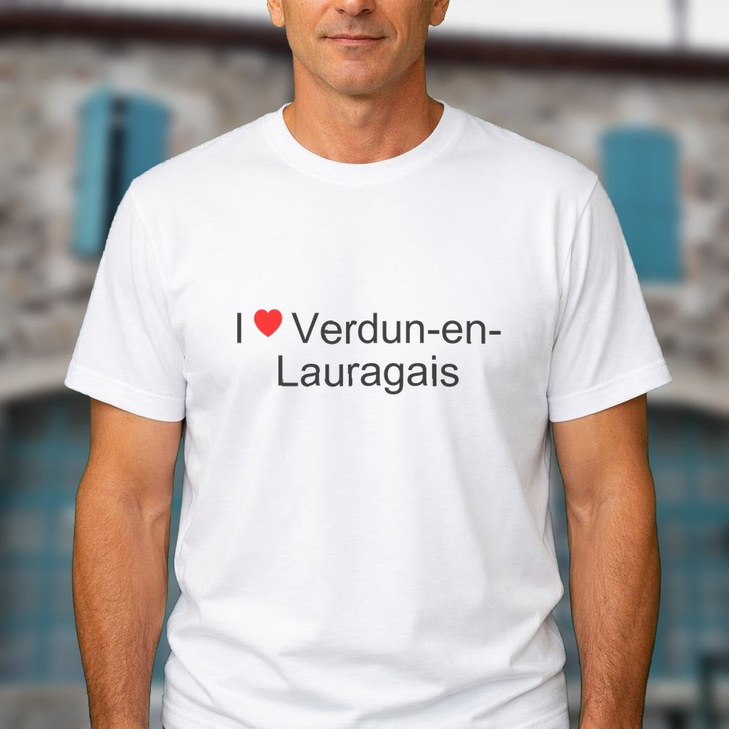 T-shirt I love verdun-en-lauragais