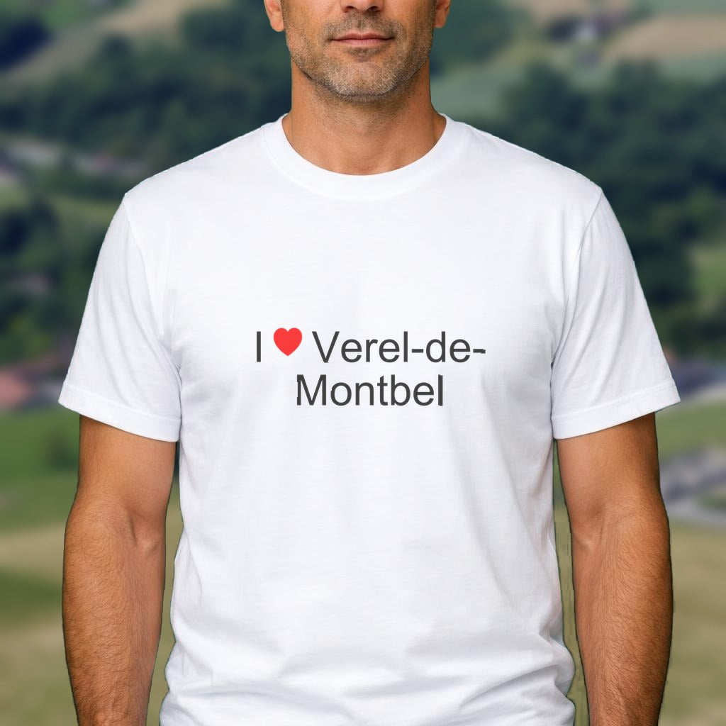 T-shirt I love verel-de-montbel