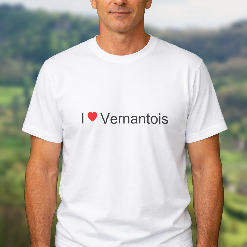 T-shirt I love vernantois