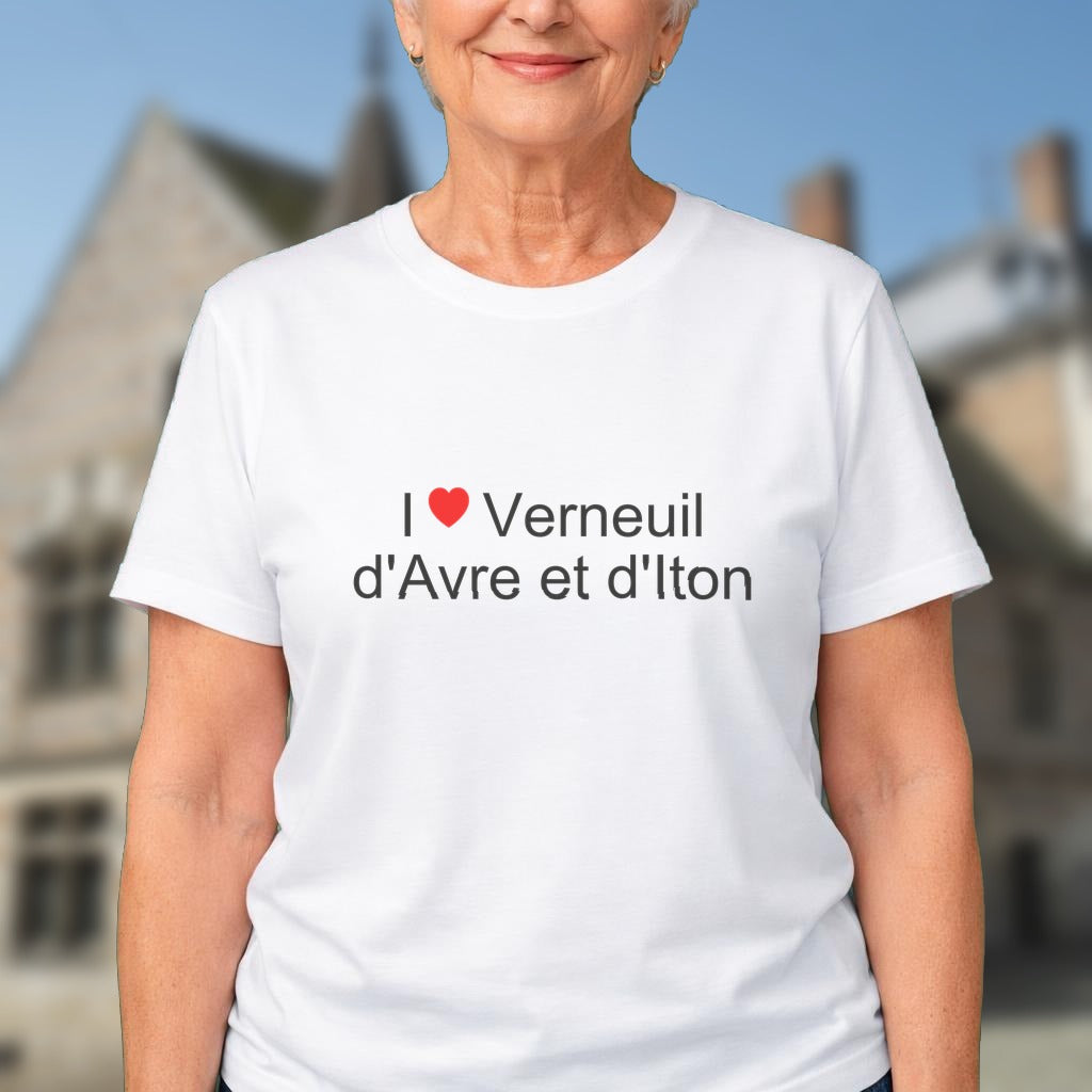 T-shirt I love verneuil d'avre et d'iton