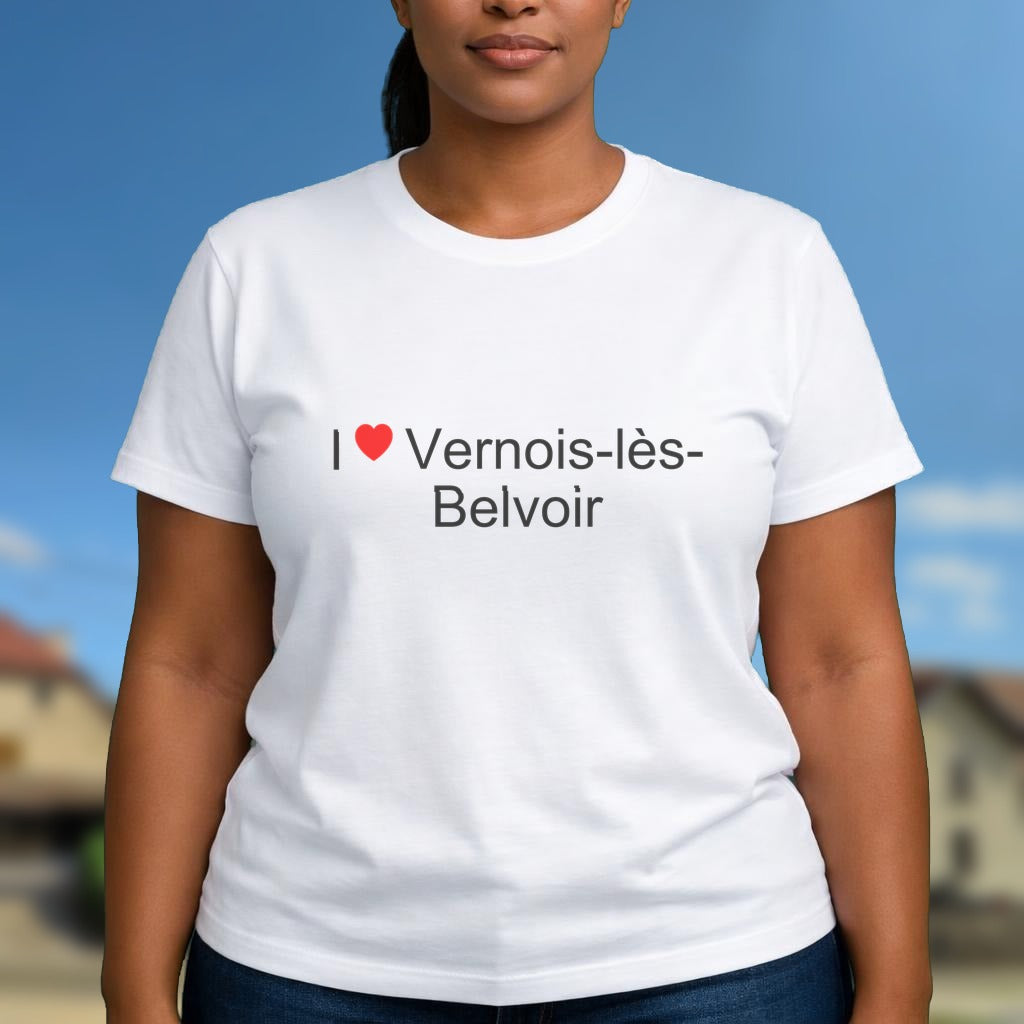 T-shirt I love vernois-lès-belvoir