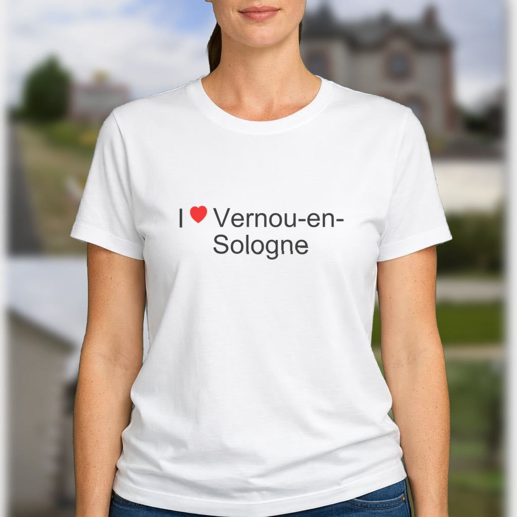 T-shirt I love vernou-en-sologne