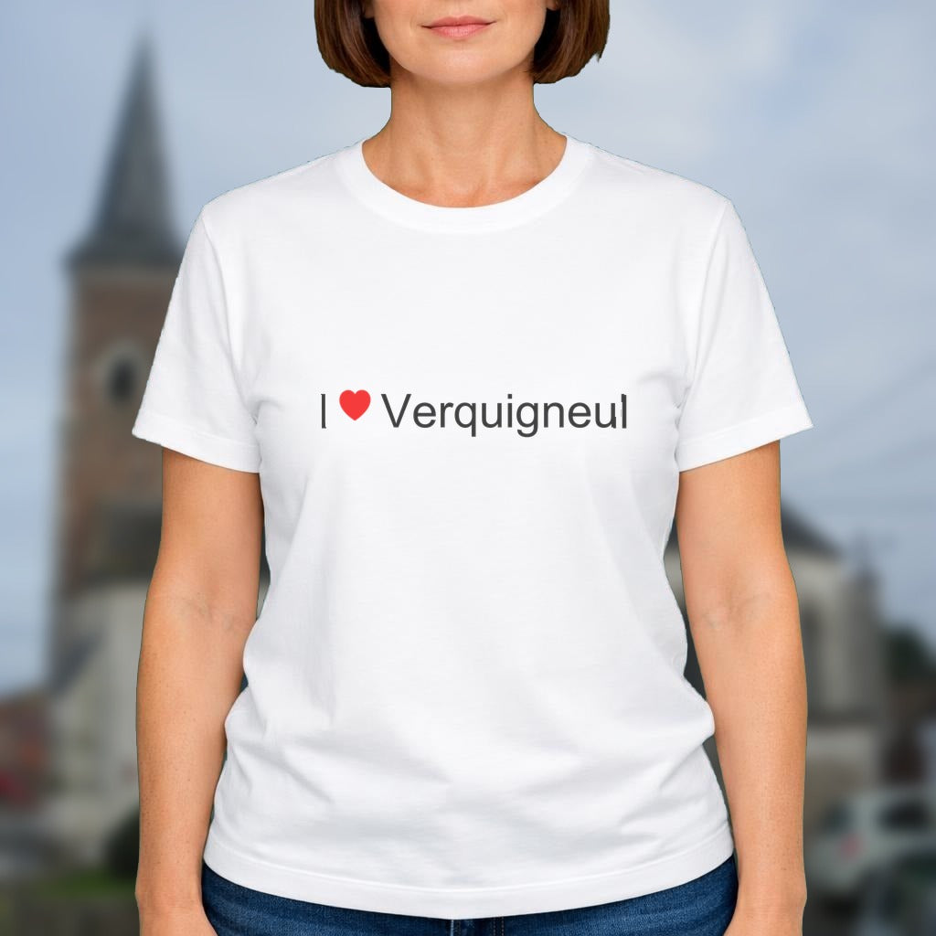 T-shirt I love verquigneul