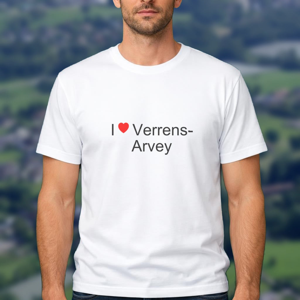 T-shirt I love verrens-arvey