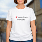T-shirt I love vers-pont-du-gard