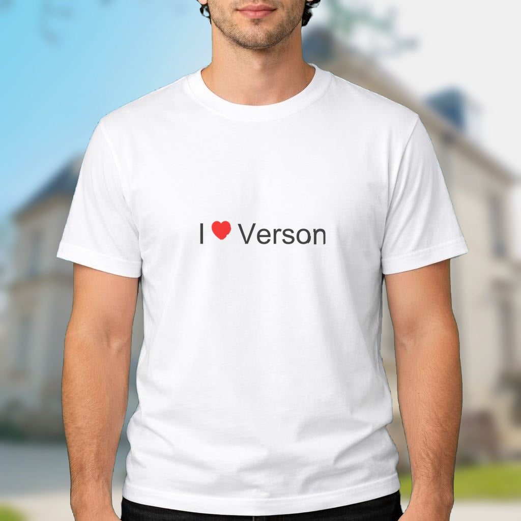 T-shirt I love verson