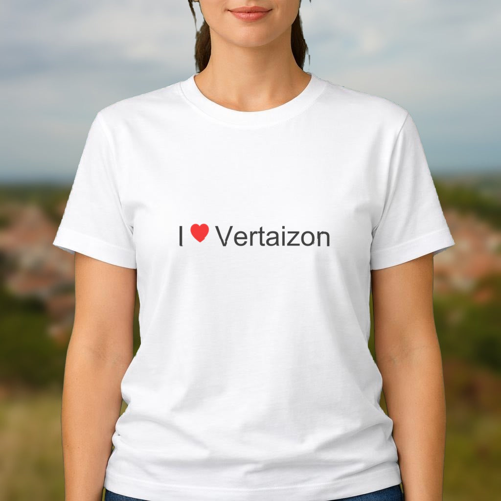 T-shirt I love vertaizon
