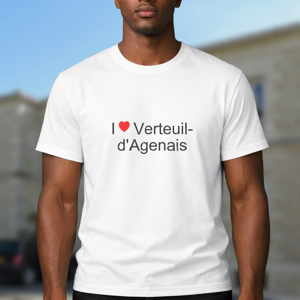 T-shirt I love verteuil-d'agenais