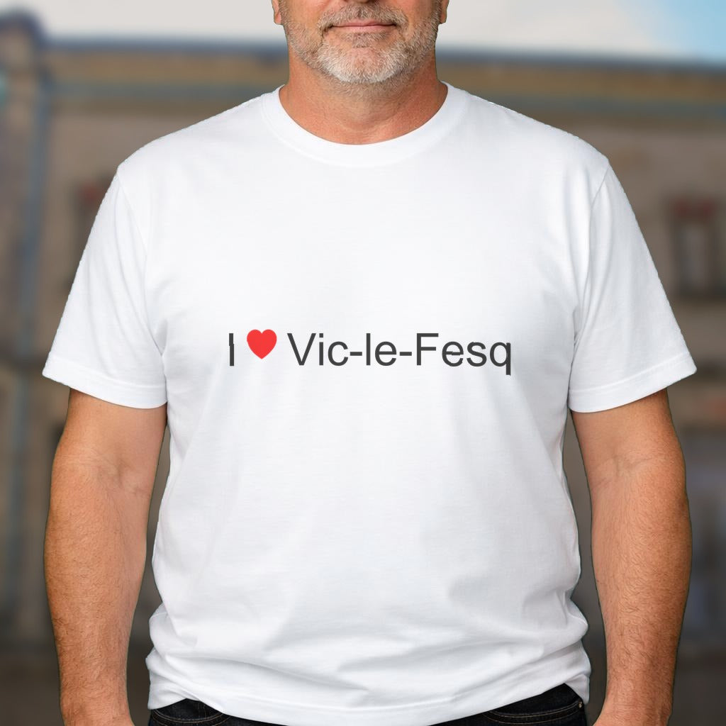 T-shirt I love vic-le-fesq