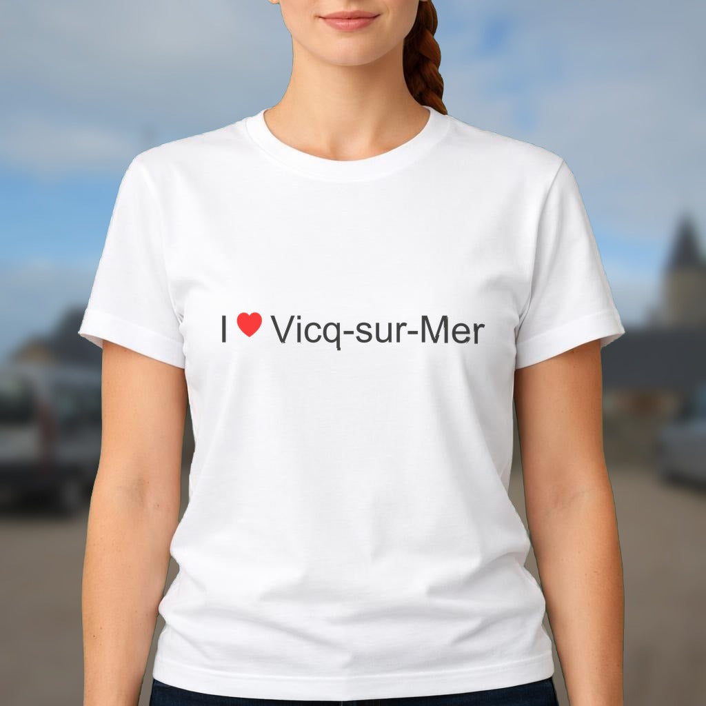 T-shirt I love vicq-sur-mer