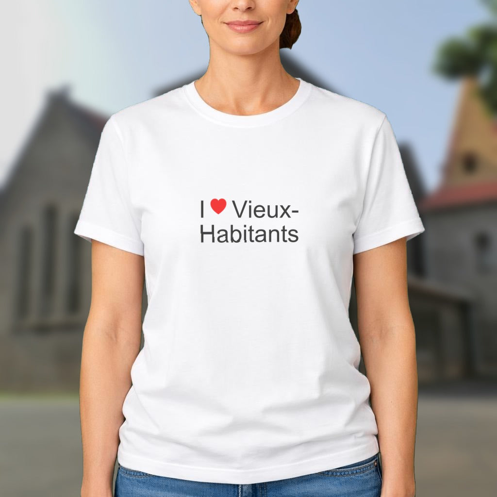 T-shirt I love vieux-habitants