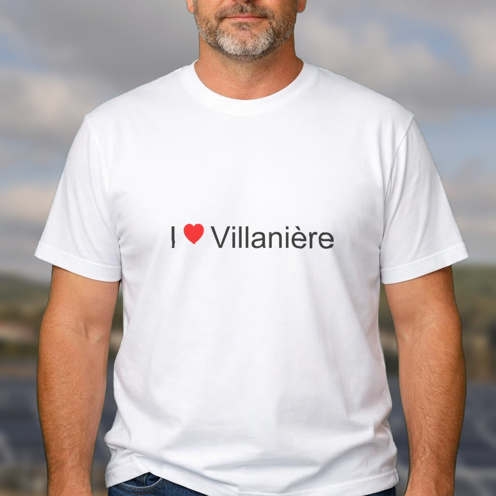 T-shirt I love villanière