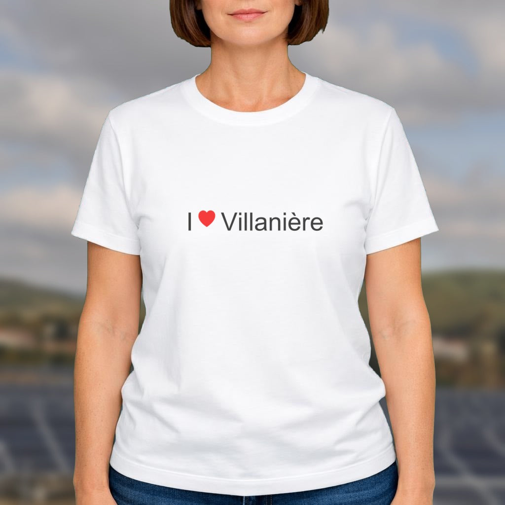 T-shirt I love villanière