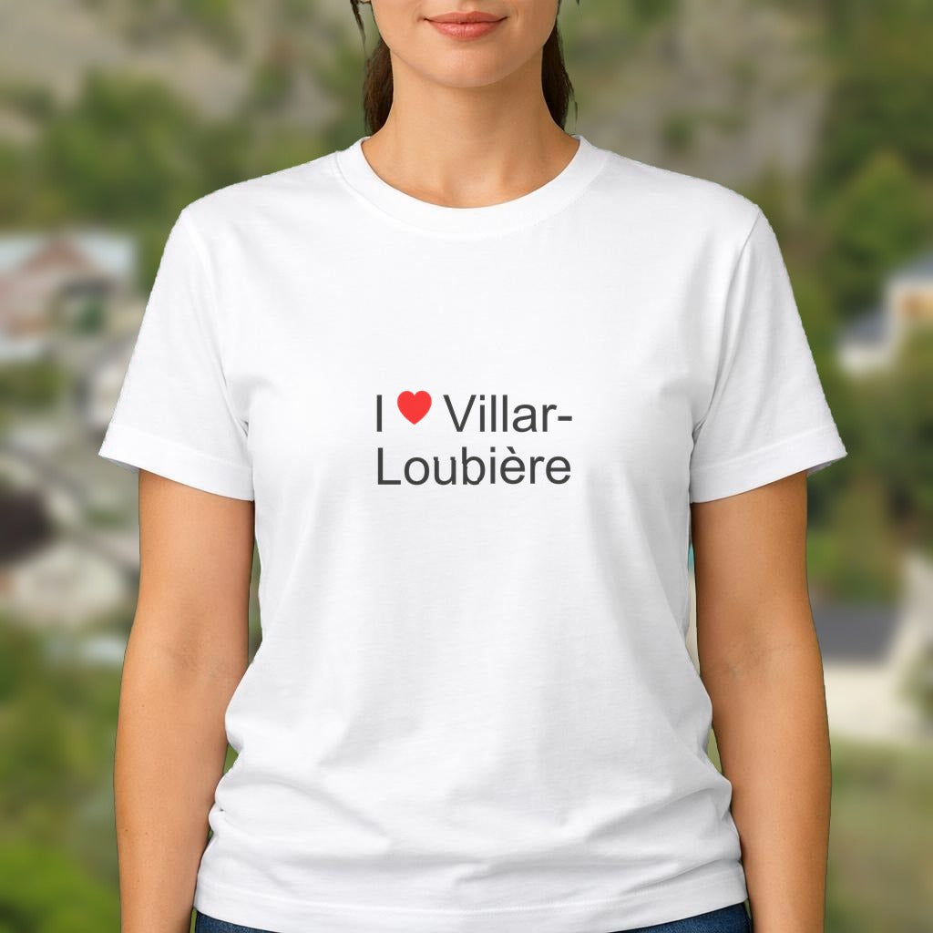 T-shirt I love villar-loubière