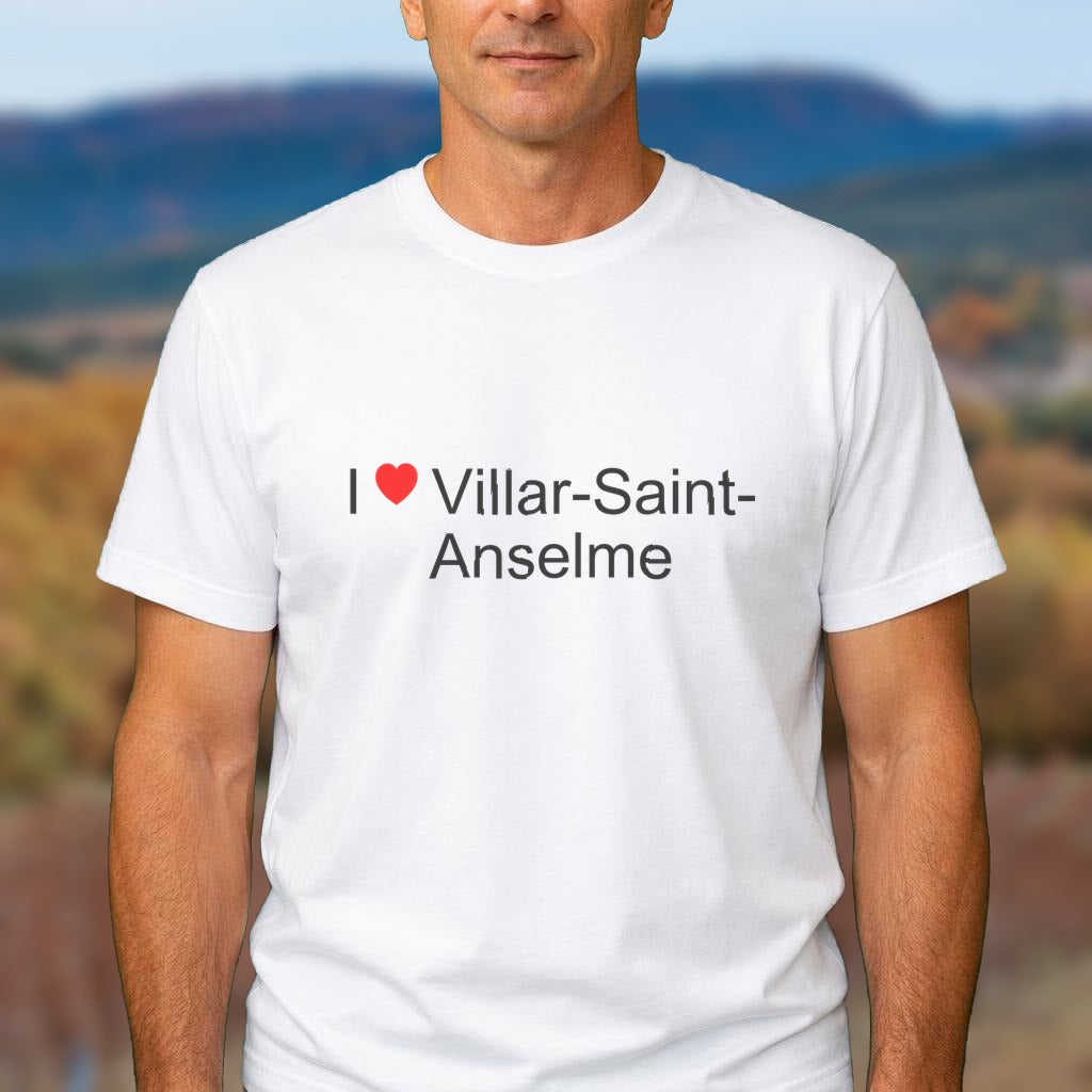 T-shirt I love villar-saint-anselme