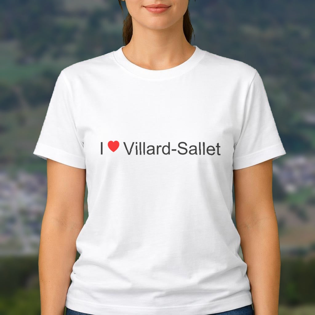 T-shirt I love villard-sallet