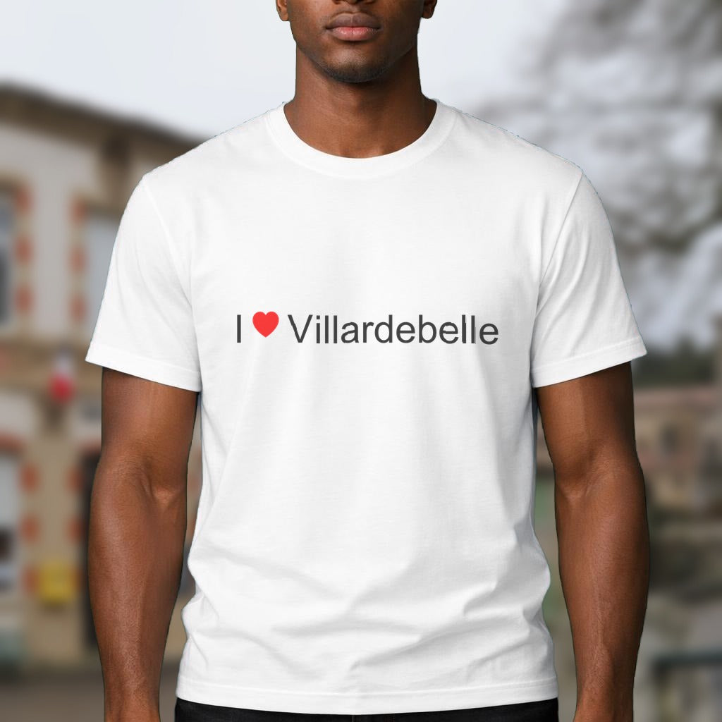 T-shirt I love villardebelle