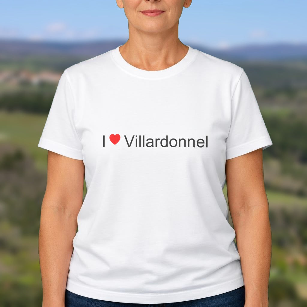 T-shirt I love villardonnel