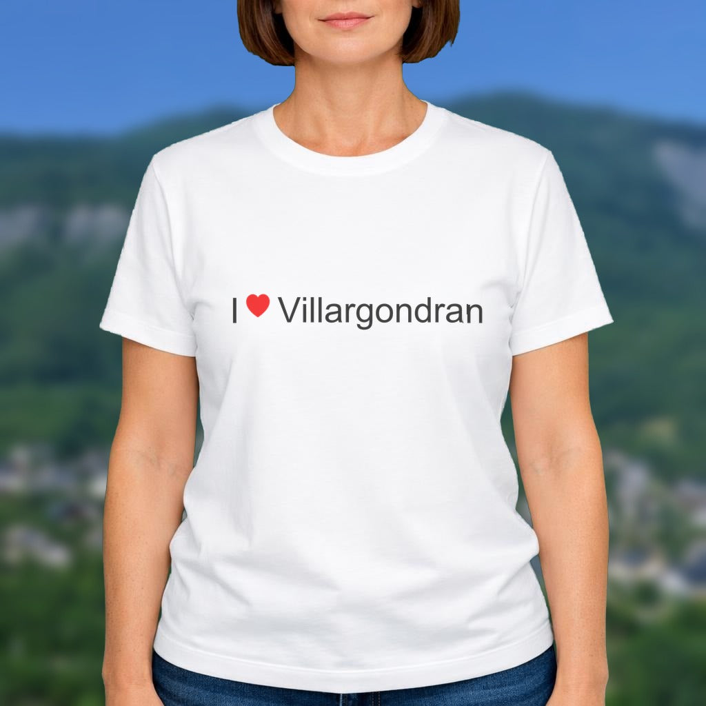 T-shirt I love villargondran