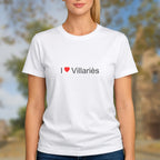 T-shirt I love villariès