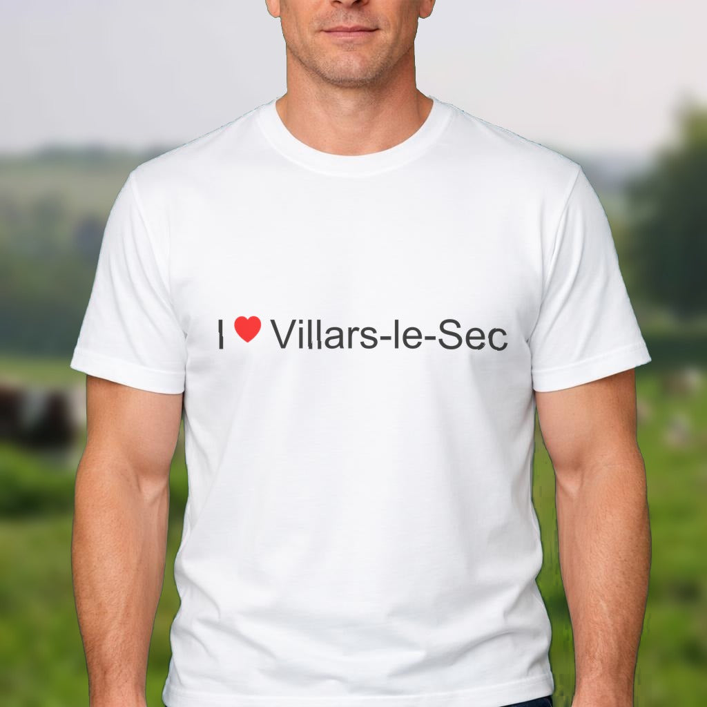 T-shirt I love villars-le-sec