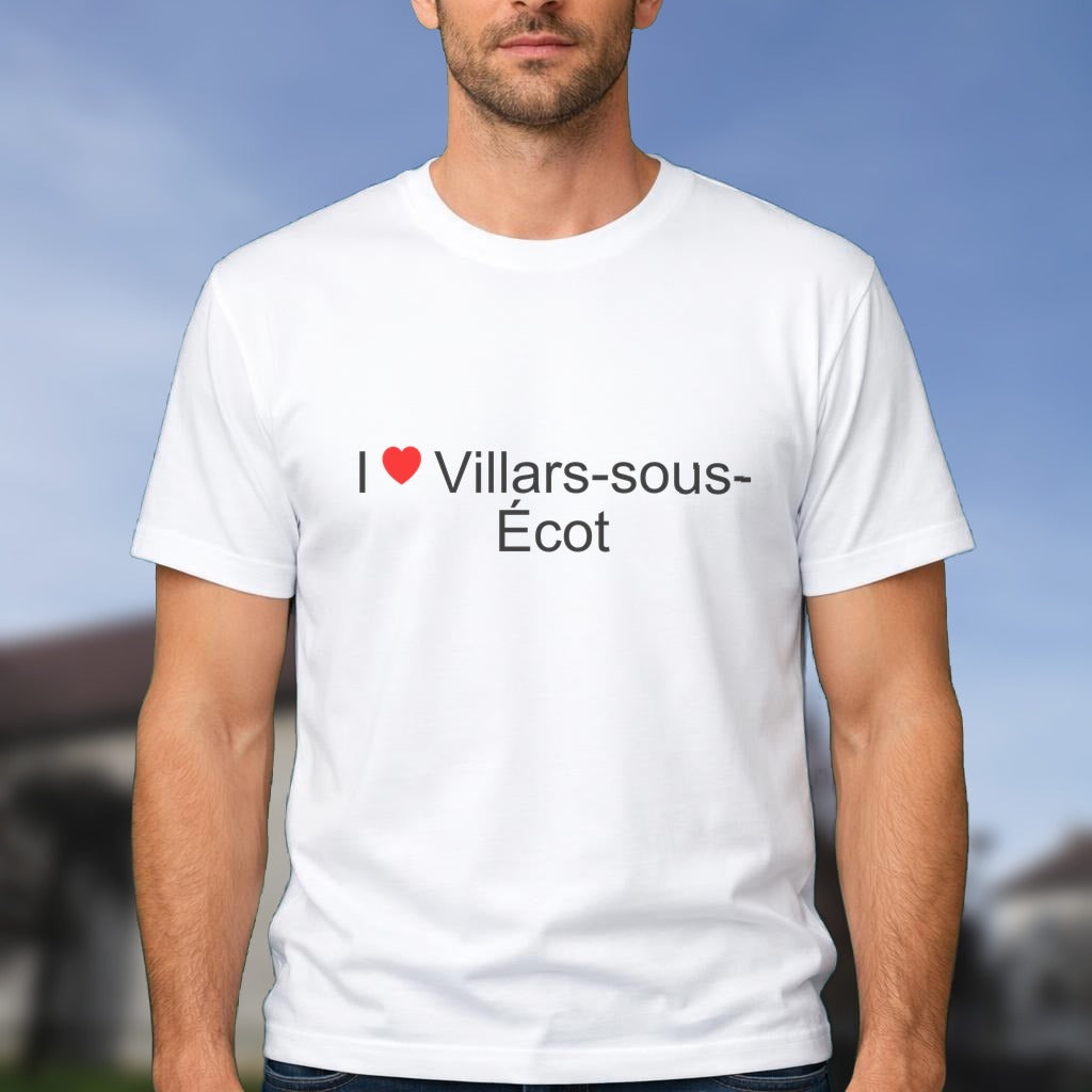T-shirt I love villars-sous-écot