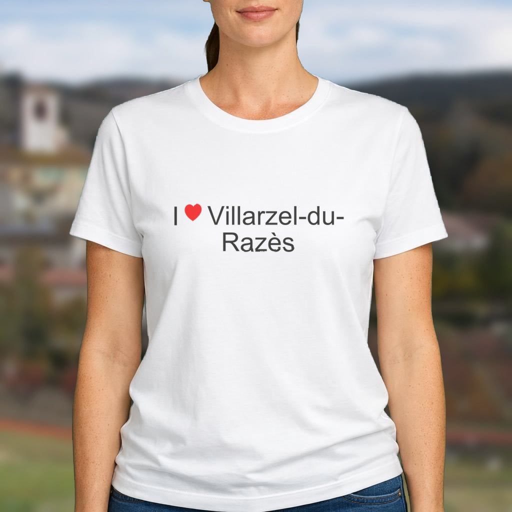 T-shirt I love villarzel-du-razès