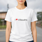 T-shirt I love villaudric