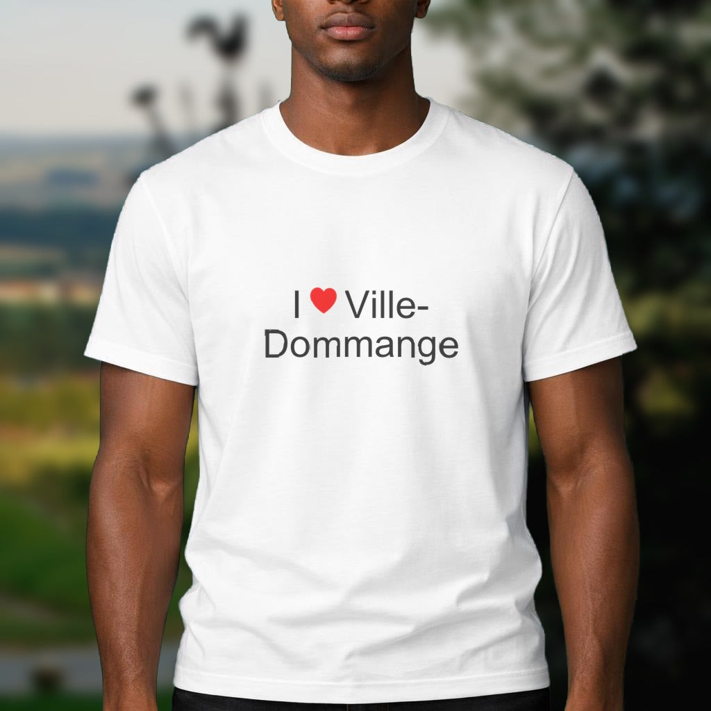 T-shirt I love ville-dommange