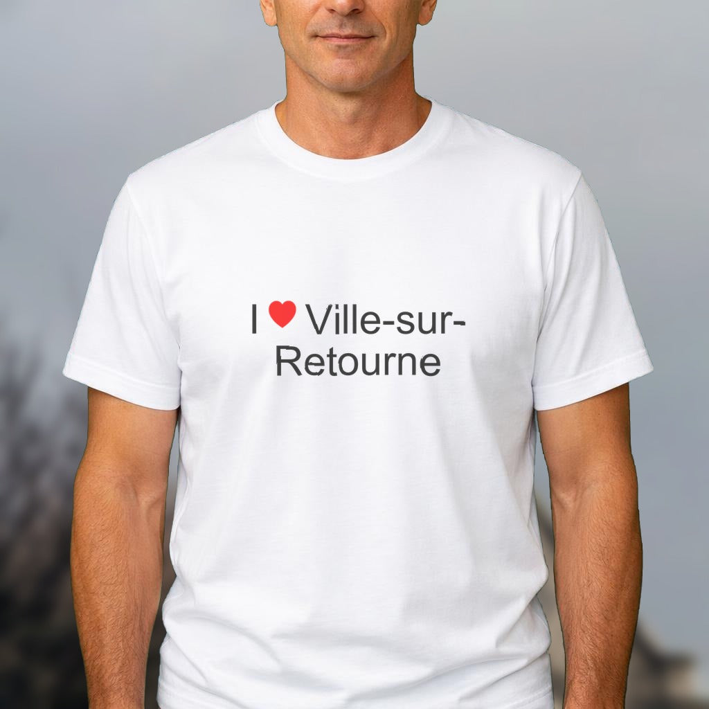 T-shirt I love ville-sur-retourne