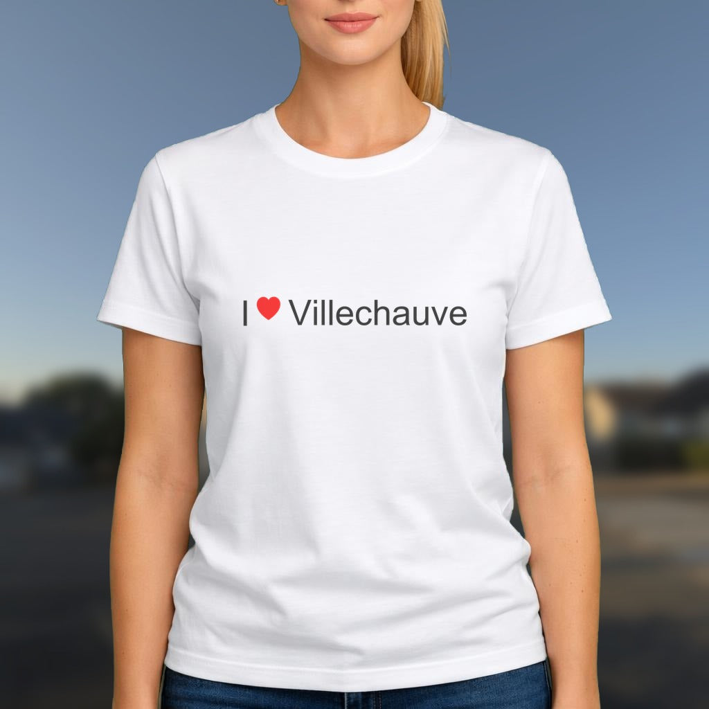 T-shirt I love villechauve