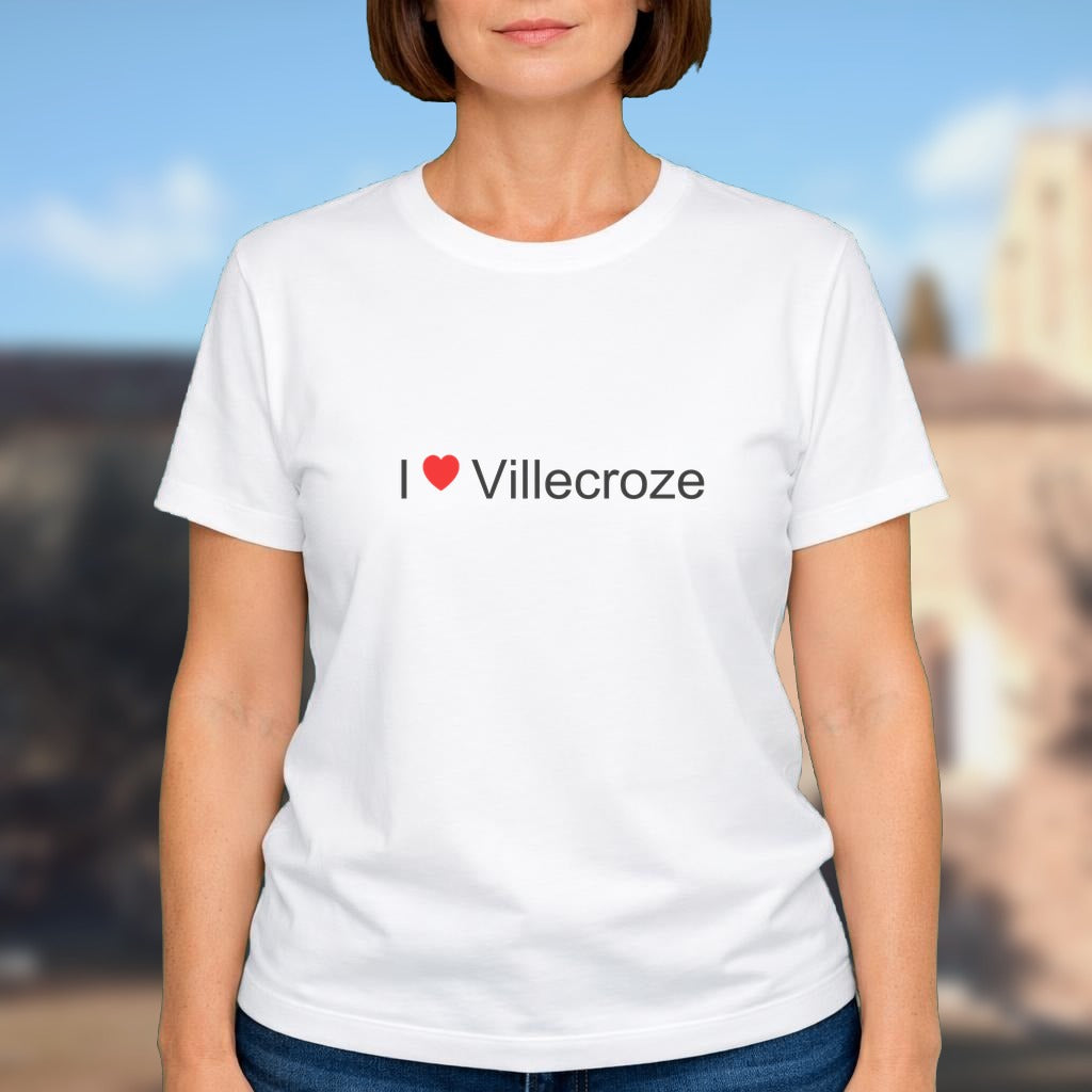 T-shirt I love villecroze