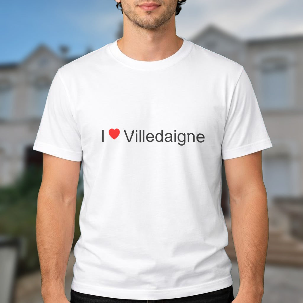 T-shirt I love villedaigne