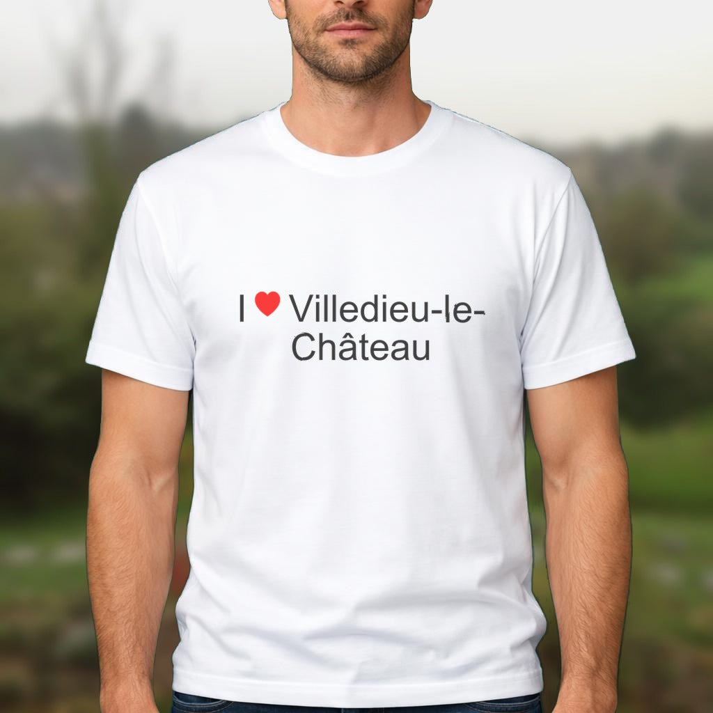 T-shirt I love villedieu-le-château