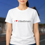 T-shirt I love villedômain