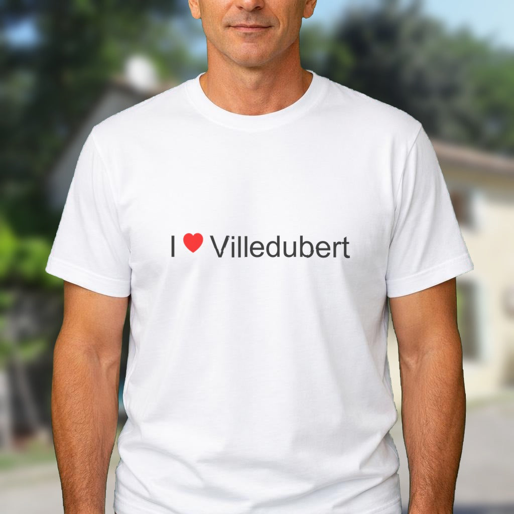 T-shirt I love villedubert