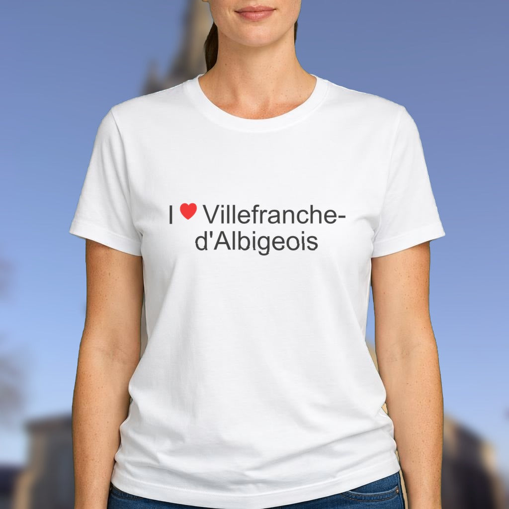 T-shirt I love villefranche-d'albigeois