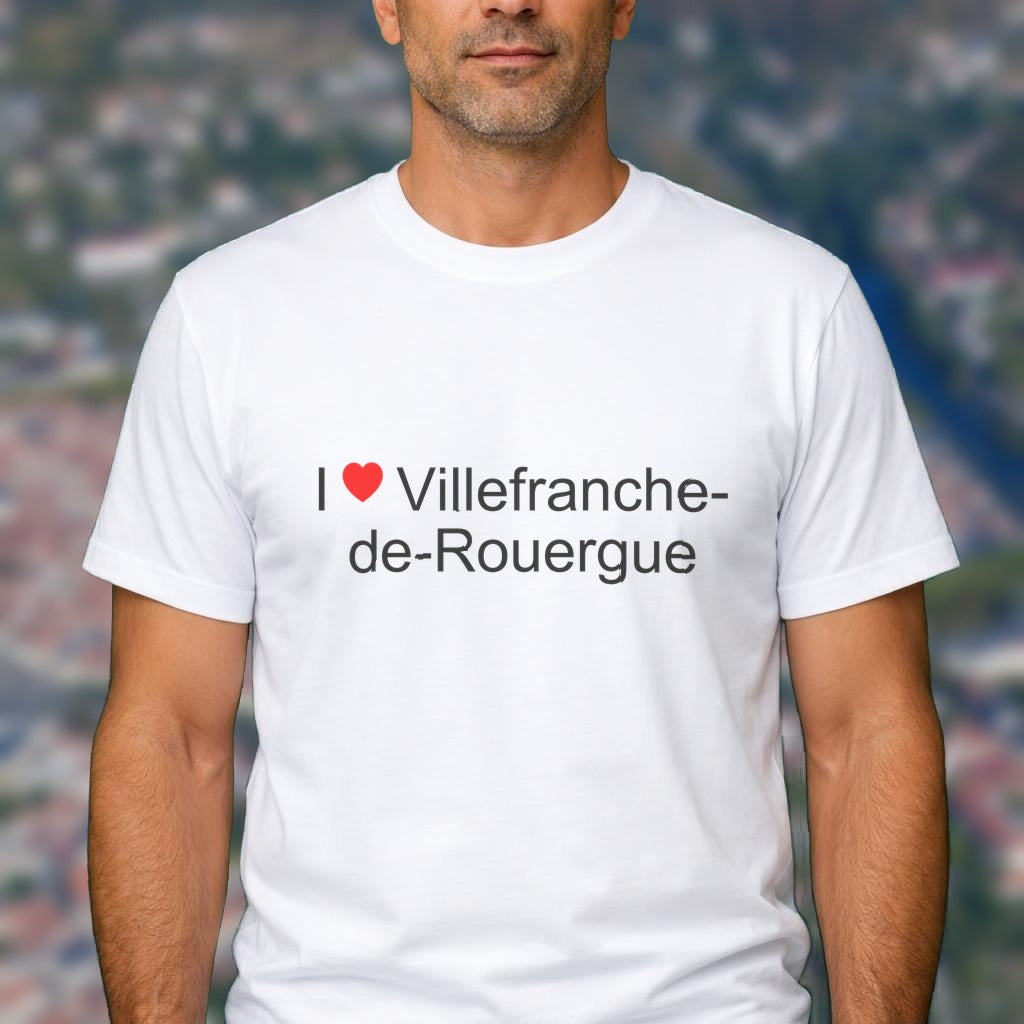 T-shirt I love villefranche-de-rouergue