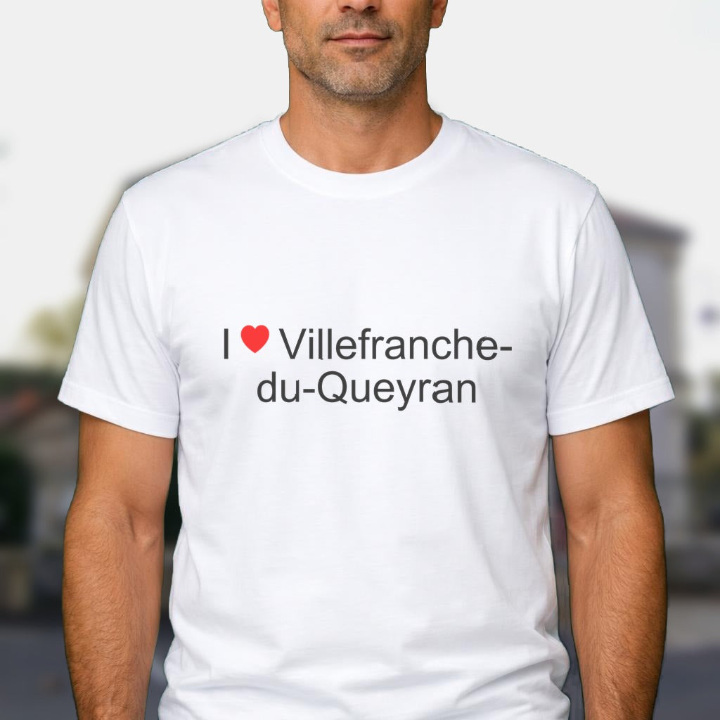 T-shirt I love villefranche-du-queyran