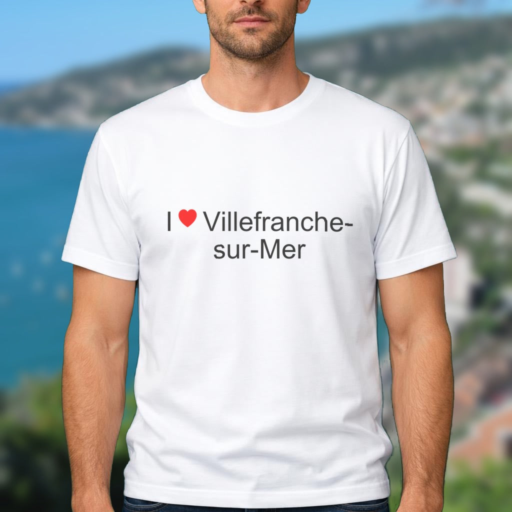T-shirt I love villefranche-sur-mer