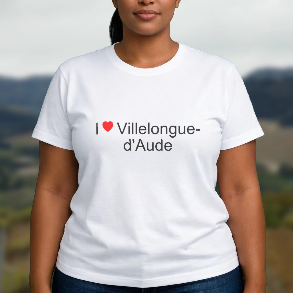 T-shirt I love villelongue-d'aude