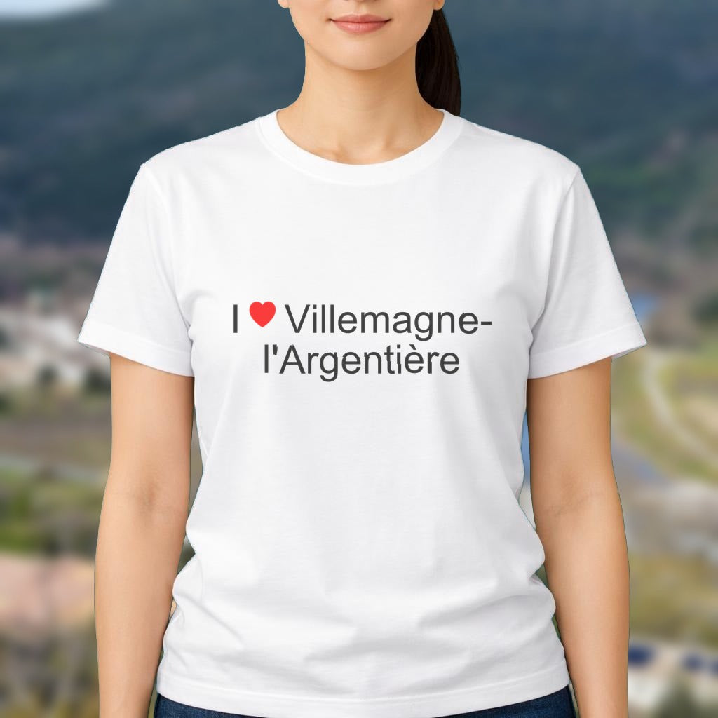 T-shirt I love villemagne-l'argentière