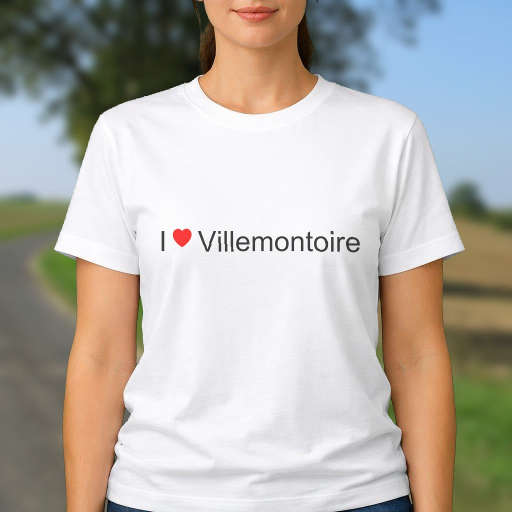T-shirt I love villemontoire