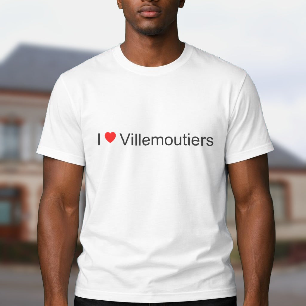 T-shirt I love villemoutiers