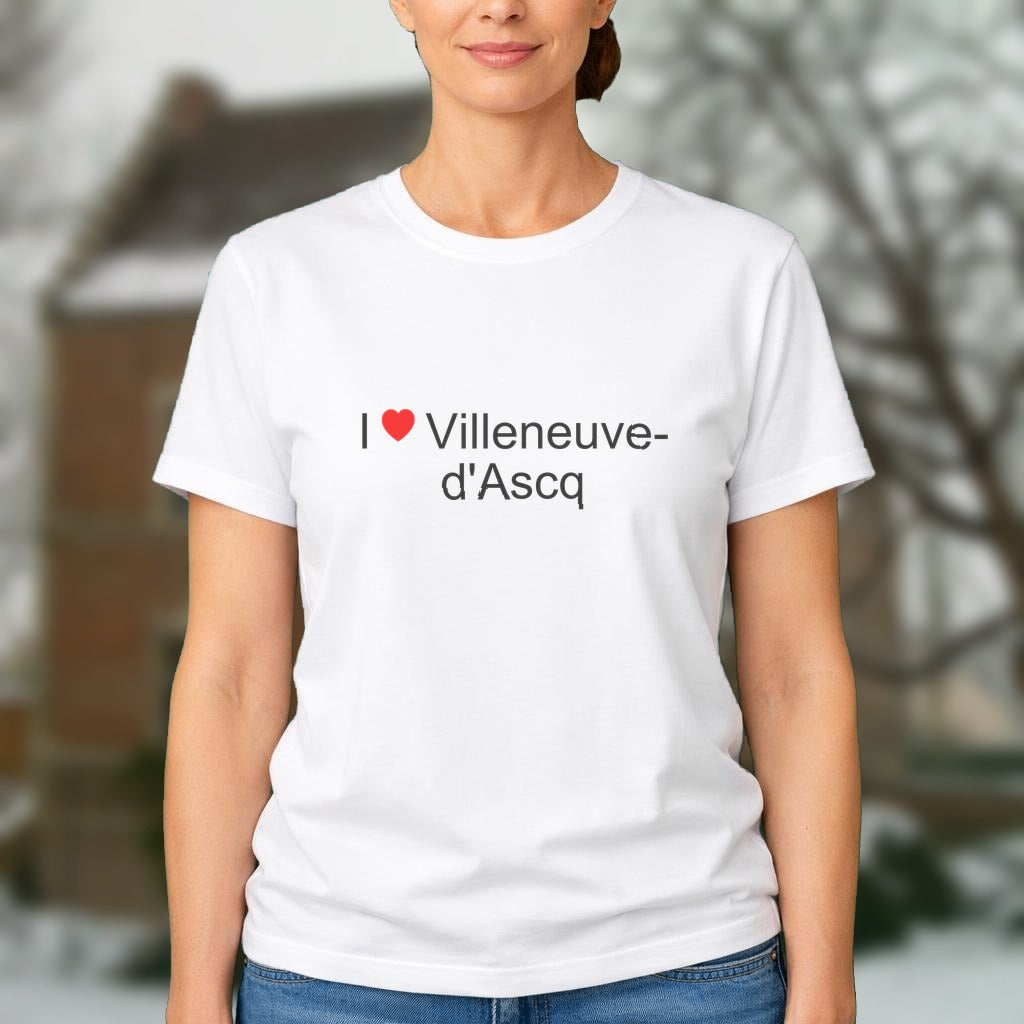 T-shirt I love villeneuve-d'ascq