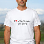 T-shirt I love villeneuve-de-berg