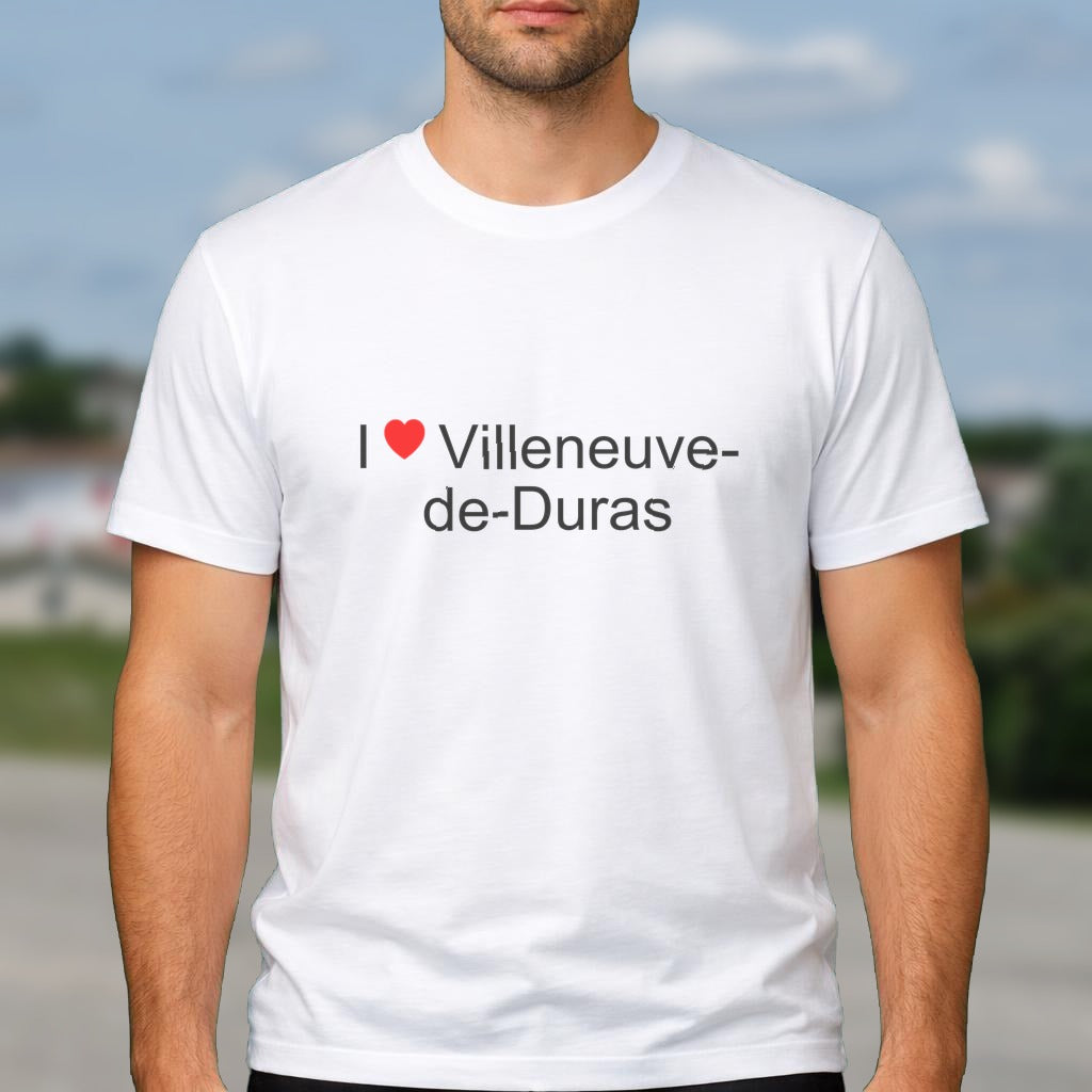 T-shirt I love villeneuve-de-duras
