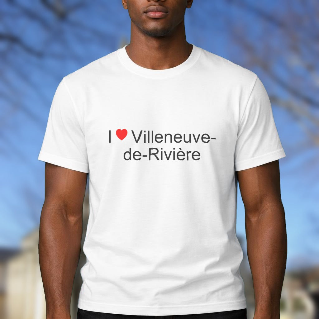 T-shirt I love villeneuve-de-rivière