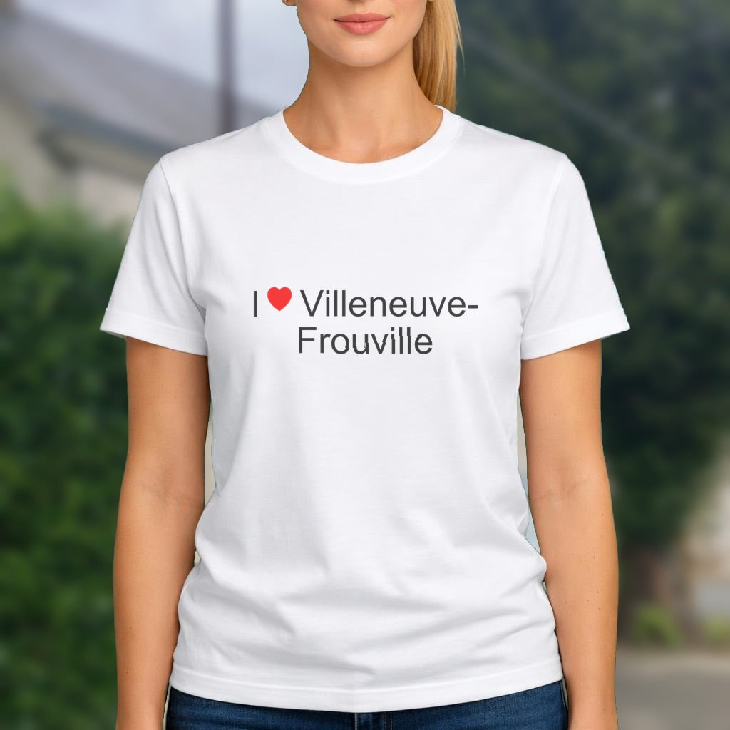 T-shirt I love villeneuve-frouville